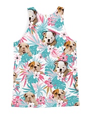 Bulldog Flower 1406 All-over Unisex Tank back