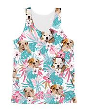 Bulldog Flower 1406 All-over Unisex Tank front