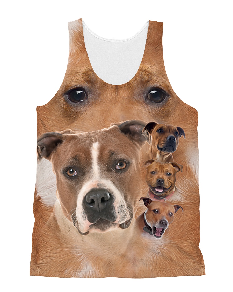 Staffy Heads 1506L All-over Unisex Tank