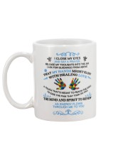 My Hand Love Autism Mug back