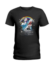 Unicorn Shark Ladies T-Shirt thumbnail