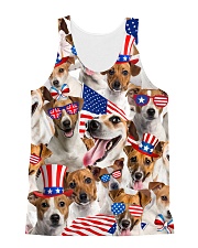 Jack Russell Terrier - Independence Day 506D All-over Unisex Tank front