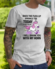 Unicorn I Will Shank You Classic T-Shirt lifestyle-mens-crewneck-front-7