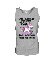 Unicorn I Will Shank You Unisex Tank thumbnail
