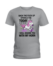 Unicorn I Will Shank You Ladies T-Shirt thumbnail