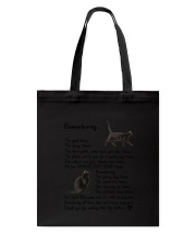 Black Cat Remembering Tote Bag thumbnail