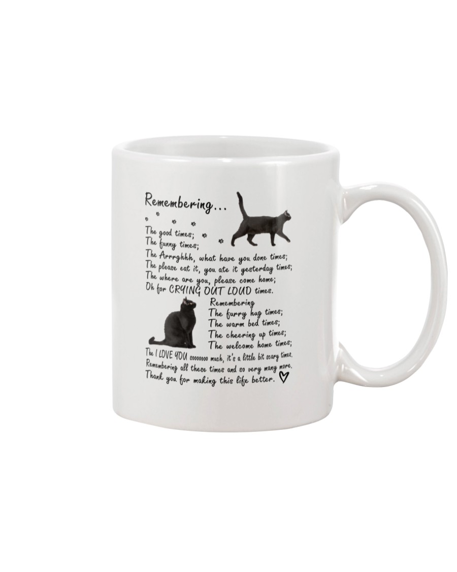 Black Cat Remembering Mug