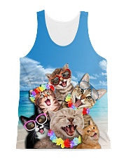 Cat Sea All-over Unisex Tank front