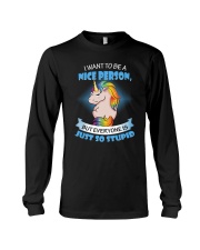 Unicorn nice person Long Sleeve Tee thumbnail