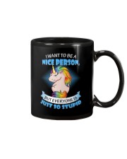 Unicorn nice person Mug thumbnail