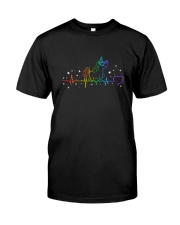 Unicorn heartbeat 1308 Classic T-Shirt front