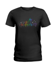 Unicorn heartbeat 1308 Ladies T-Shirt thumbnail