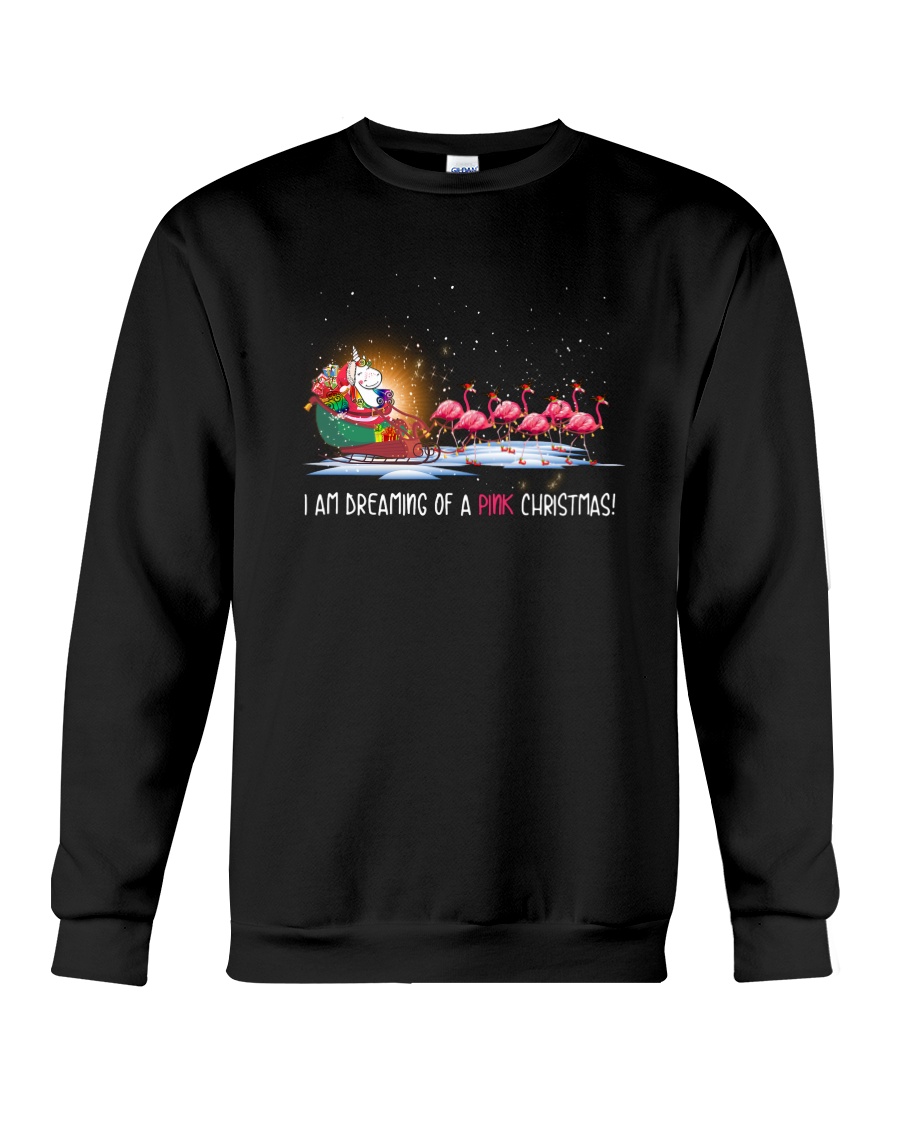 Unicorn Pink Christmas 1109 Crewneck Sweatshirt