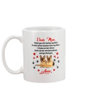 German Shepherd Dear Mom 1906 Mug back