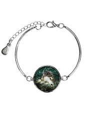 Siberian Husky Underwater 1406 Metallic Circle Bracelet thumbnail