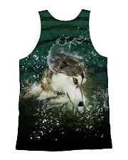 Siberian Husky Underwater 1406 All-over Unisex Tank back