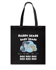 Daddy Shark And Baby Shark Tote Bag thumbnail