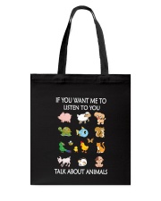 Vegan - Talk to animal 1906P Tote Bag thumbnail