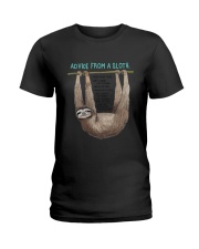 Advice from a sloth 1906P Ladies T-Shirt thumbnail