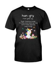 Unicorn Hangry 1307 Classic T-Shirt front