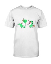 T-rex and Unicorn Classic T-Shirt front