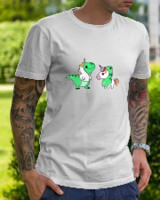 T-rex and Unicorn Classic T-Shirt lifestyle-mens-crewneck-front-7