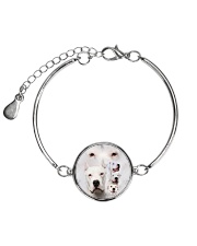 Dogo Argentino heads 1506L Metallic Circle Bracelet thumbnail