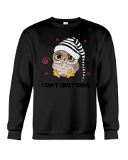 Owl Adult Today Crewneck Sweatshirt thumbnail