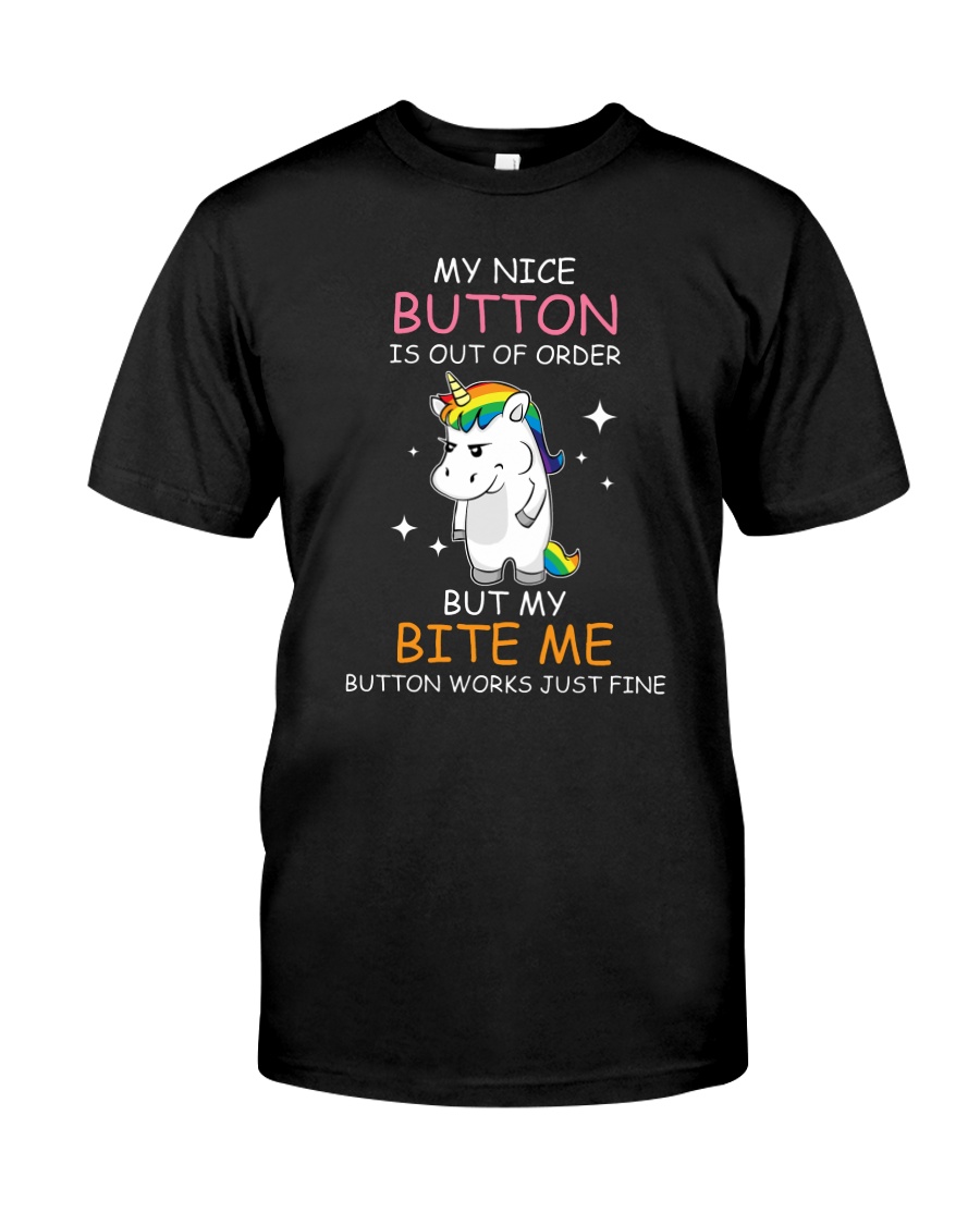 Unicorn nice button 0708 Classic T-Shirt