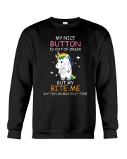 Unicorn nice button 0708 Crewneck Sweatshirt thumbnail