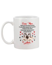 Siberian Husky Dear Mom 1906 Mug back