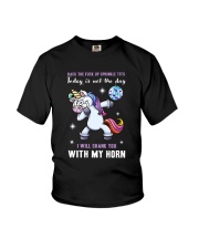 Unicorn I will shank you 150319 Youth T-Shirt thumbnail
