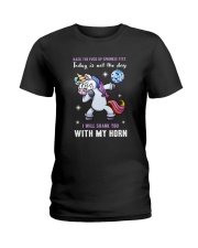 Unicorn I will shank you 150319 Ladies T-Shirt thumbnail