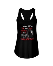 Cat Asked God Ladies Flowy Tank thumbnail