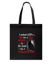 Cat Asked God Tote Bag thumbnail