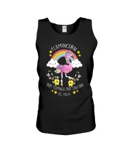 Flamingo Unicorn Unisex Tank thumbnail