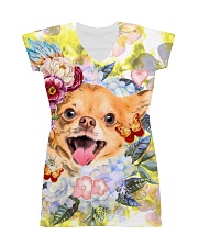 Chihuahua Happy Flowers 1406 All-over Dress thumbnail