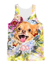 Chihuahua Happy Flowers 1406 All-over Unisex Tank front