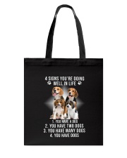 Beagle Signs Tote Bag thumbnail