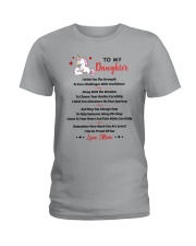 Unicorn To my daughter 1610 Ladies T-Shirt thumbnail