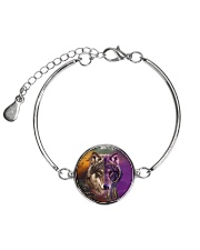 Wolf Dream Catcher Metallic Circle Bracelet thumbnail