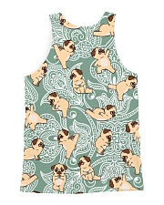 Pug Yoga 1406 All-over Unisex Tank back