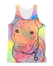 American Pit Bull Terrier Color Summer All-over Unisex Tank front