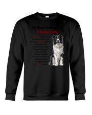 Boder collie - My heart belongs to 1406L Crewneck Sweatshirt thumbnail