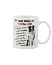 Boder collie - My heart belongs to 1406L Mug front