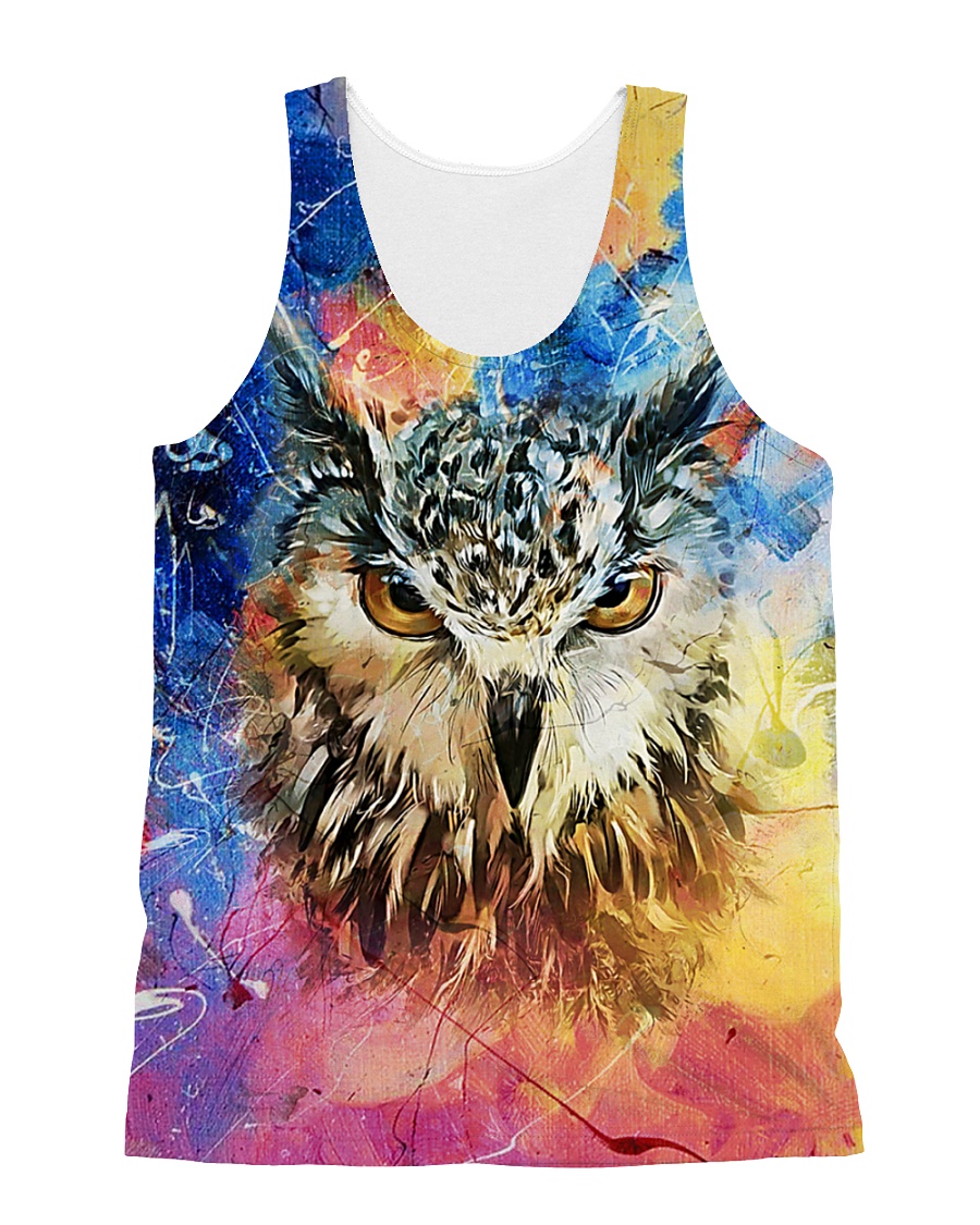 Owl Color 1906 All-over Unisex Tank