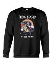 Unicorn Ride Hard Crewneck Sweatshirt thumbnail