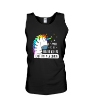 Unicorn and zebra 1209 Unisex Tank thumbnail