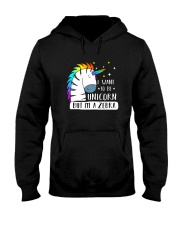 Unicorn and zebra 1209 Hooded Sweatshirt thumbnail