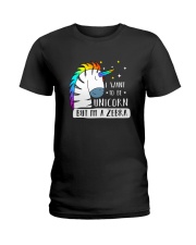 Unicorn and zebra 1209 Ladies T-Shirt thumbnail